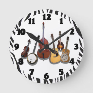 6-PIECE BAND-CLOCK ROUND CLOCK
