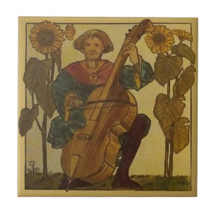 #6 Repro Copeland Medieval Minstrels Music Theme Tile