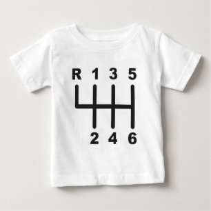 6 Speed Shift Gate Baby T-Shirt
