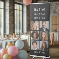 6 Square Photo Collage with Custom Text