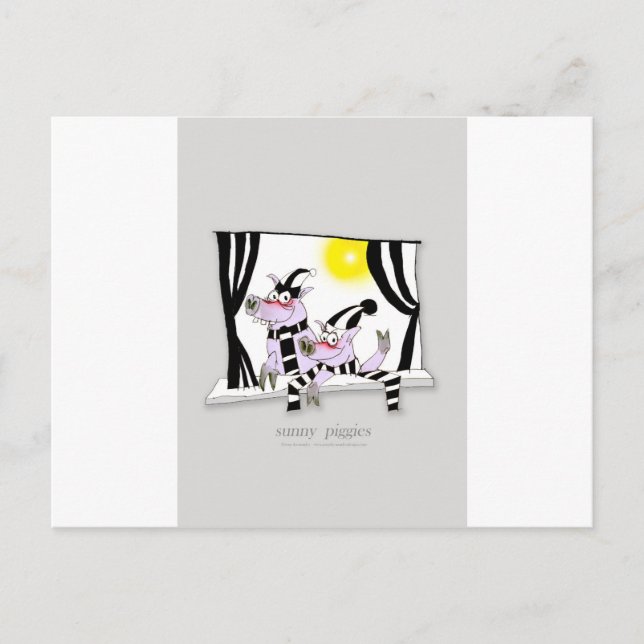 6 sunny piggies postcard (Front)