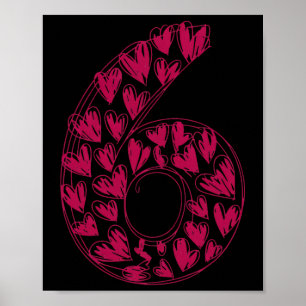 6 Teacher Trendy 6 7 Viral Sketch Heart 67 Cute Ma Poster