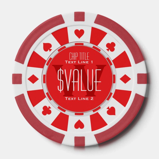 6 Ways to Personalise Your Classic Poker Chip (Front)
