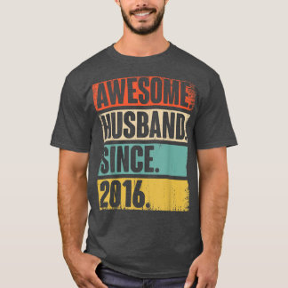6 Wedding Aniversary Gift Him Awesome Husband Sin T-Shirt