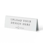 6" x 3" Small Plastic Table Tent Sign