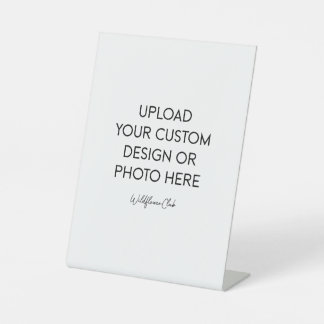 6" x 8" Plastic Pedestal Stand Sign