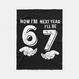 6 year old birthday 67 trend 6 next year be 7 fleece blanket