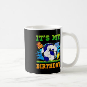 6 Year Old Boy Its My 6th Birthday Soccer Theme Coffee Mug