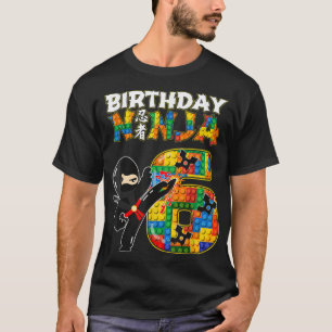 6 Year Old Boy Ninja - Party Favors Ninja Birthday T-Shirt
