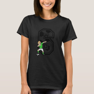 6 Year Old Boy Soccer Player 6th Birthday Kids T-Shirt