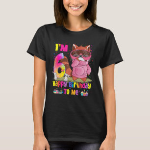6 Year Old Girl Princess Little Red Panda 6th Bi T-Shirt