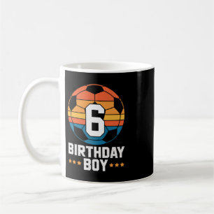 6 Year Old Soccer Player 6th Birthday For Boys Coffee Mug