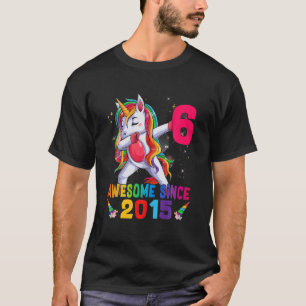6 Years Old 6Th Birthday Unicorn Dabbing Girls Par T-Shirt