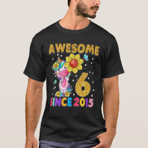 6 Years Old 6Th Birthday Unicorn Girl Awesome Sinc T-Shirt