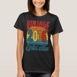 6 Years Old Bday Vintage 2016 6th Birthday T-Shirt