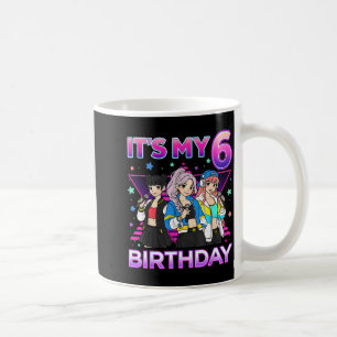 6 Years Old Birthday K p Kids 6th Birthday Girls Coffee Mug