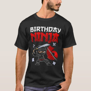 6 Years Old Boy Birthday Tee Birthday Ninja Boy
