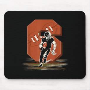 6 Years Old Boy Football Player 6th Football Mouse Mat