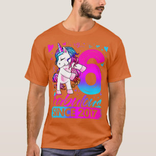 6 Years Old Flossing Unicorn Gifts 6th Birthday Gi T-Shirt