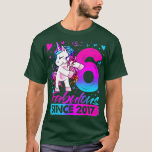 6 Years Old Flossing Unicorn Gifts 6th Birthday Gi T-Shirt