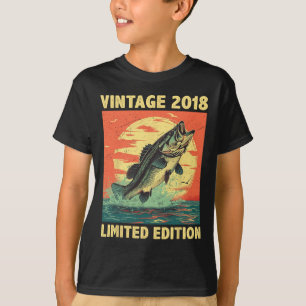 6 Years Old Gift 2018 Fishing Fisherman Fish 6th B T-Shirt