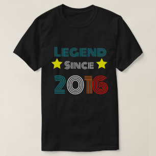 6 Years Old Legend Since 2016 6th Birthday T-Shirt