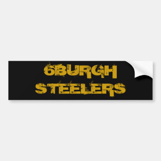 6BURGH STEELERS BUMPER STICKER