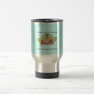 6F NOT RIGHT TRAVEL COFFEE MUG [ LIGHT BLUE ]