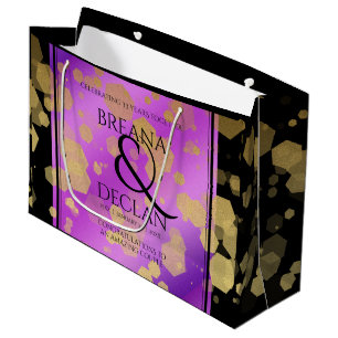 6th 33rd 47th 48th Amethyst Wedding Anniversary Large Gift Bag