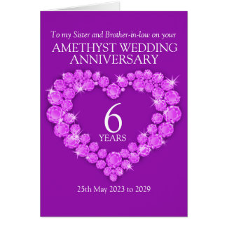 Beautiful 77 6Th Wedding Anniversary Card Uk
