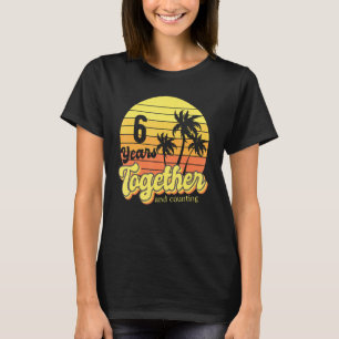 6th Anniversary Cruise Couple Vacation Beach Palm T-Shirt