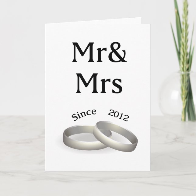 6th anniversary matching Mr. And Mrs. Since 2011 Card (Front)