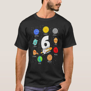 6th Birthday Astronaut 6 Year Old Birthday Boy Spa T-Shirt