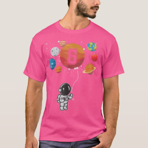 6th Birthday Astronaut Lover Planet 6 Years Old Gi T-Shirt