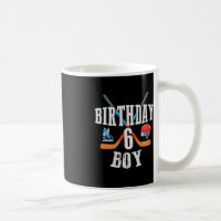 6th Birthday Boy Ice Hockey 6 Years Old Birthday S