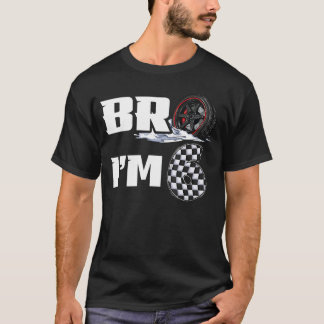 6th Birthday Boy pit crew Bro Im 6 Year Old race r T-Shirt