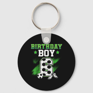 6th Birthday Boy Soccer 6 Year Old Sport 6yr Boys Key Ring