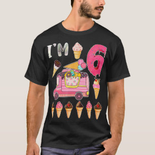 6th Birthday Crew Ice Cream Truck Im 6 Bday Ice Cr T-Shirt