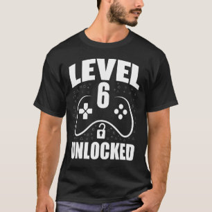 6th Birthday Gaming Gamer 6 Years Old Bday T-Shirt