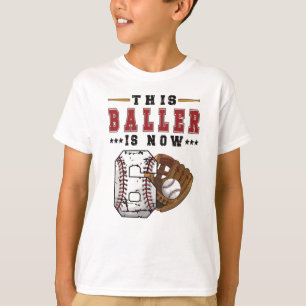 6th Birthday Gift Baseball Player 6 Year Old Boy T-Shirt