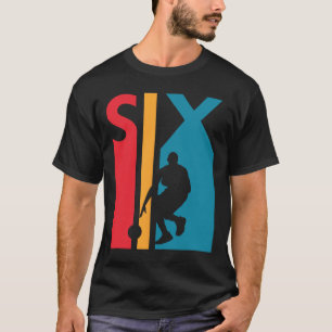 6th Birthday Gift Six Vintage Basketball 6 Year Ol T-Shirt