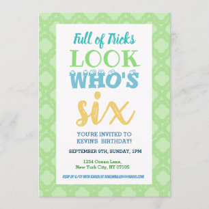 6th Birthday Invitation Sayings