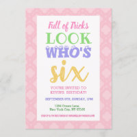 6th Birthday Invitation Slogans