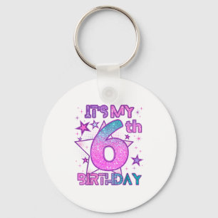 6th birthday k-pop girl 6 year birthday party kids key ring