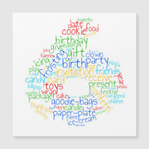 6th Birthday Magnetic Card