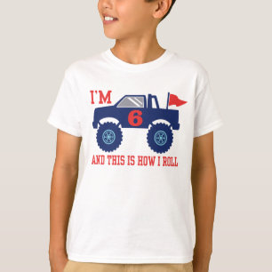 6th Birthday Monster Truck T-Shirt