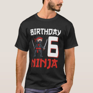 6th Birthday Ninja I'm 6 Years Old Funny Ninja Bda T-Shirt