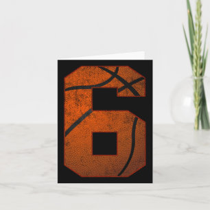 6th Birthday Party Six 6 Year Old Bysketbyll Bday  Card