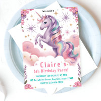 6th Birthday Pink & Purple Fantasy
