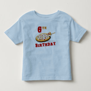 6th Birthday Pizza Party Toddler T-Shirt